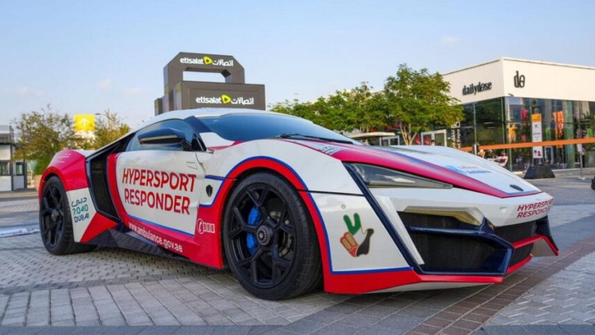 Dubai kiirabi sai omale Lykan HyperSport’i, mis teaduspärast suudab ühest pilvelõhkujast teise hüpata