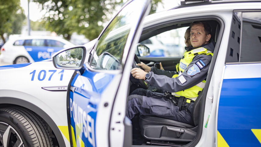 Politsei autoparki lisandus esimene elektriline patrullauto