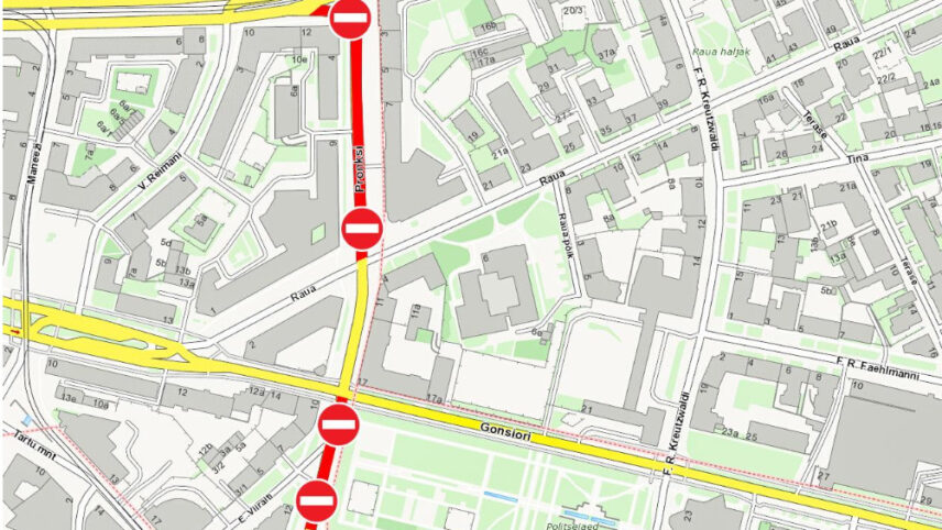 Esmaspäeval suletakse Tallinna kesklinnas remondiks oluline tänavalõik. Kuidas seal liigelda?