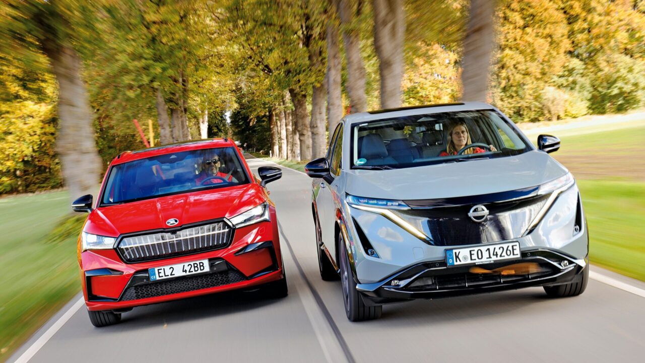 Võrdlustest: Nissan Ariya ja Škoda Enyaq – kumb elektridžiip võidab?