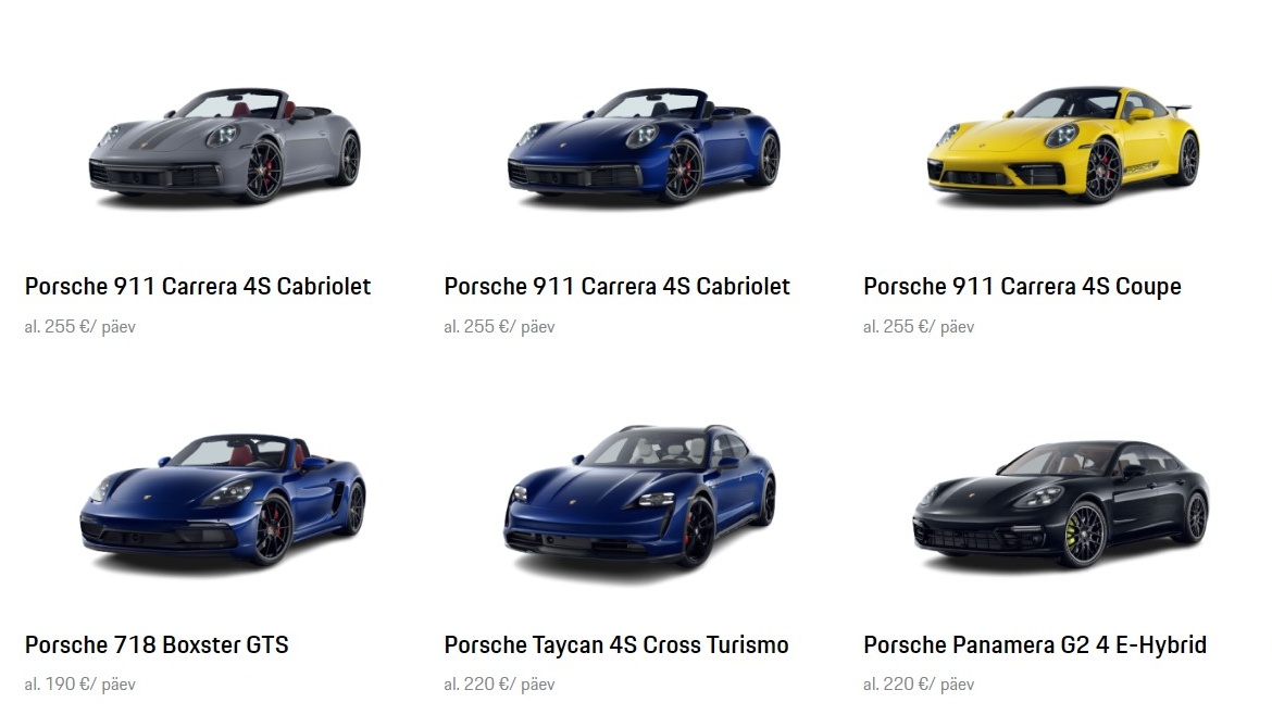 Eestis avati uus renditeenus nimega Porsche Drive, mis on saadaval vaid 10 riigis