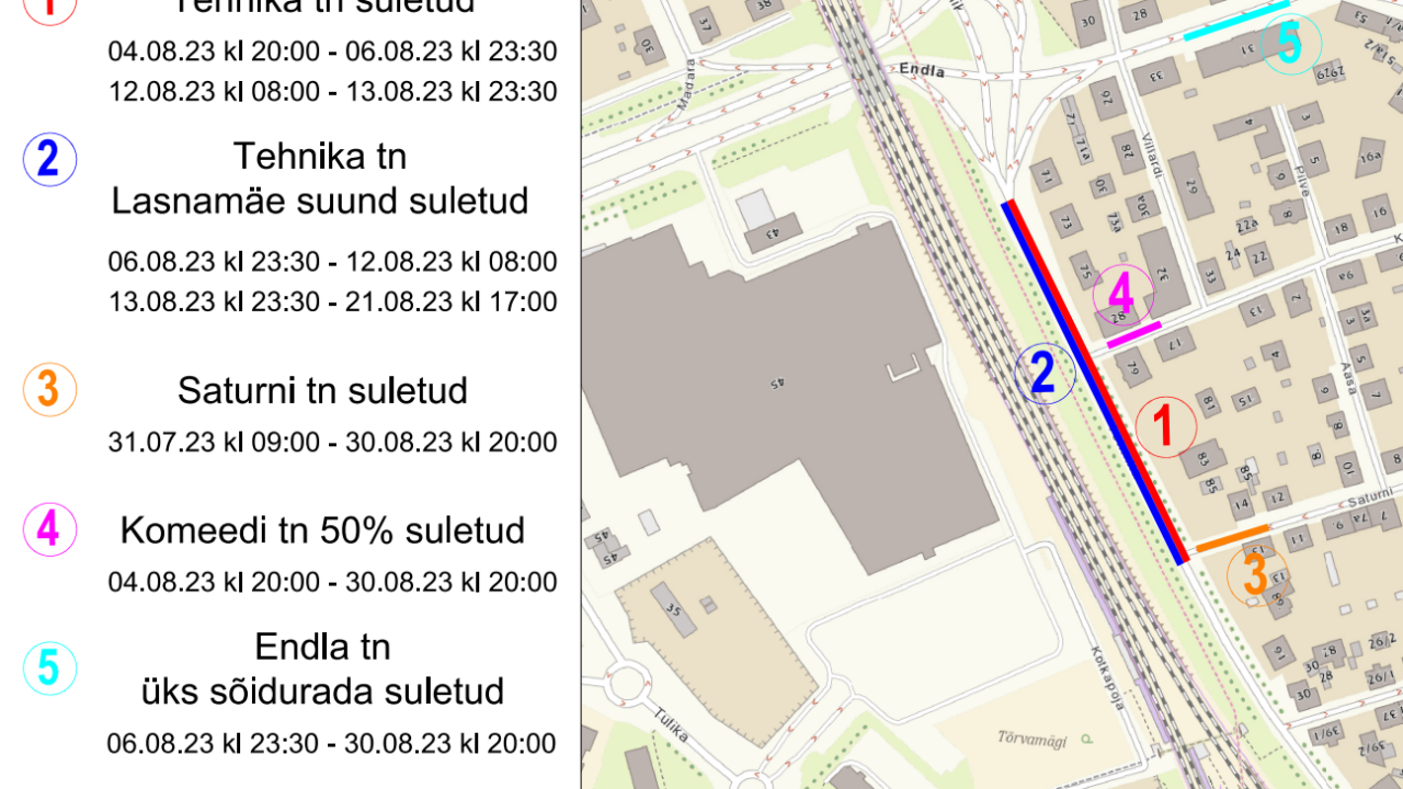 Tallinnas tulevad liikluspiirangud ka Tehnika tänavale thumbnail